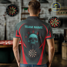 Load image into Gallery viewer, Spartan Skull Style Warrior Men's Darts Team Shirt - Personalized Name For Players NYN0463