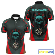 Load image into Gallery viewer, Spartan Skull Style Warrior Men's Darts Team Shirt - Personalized Name For Players NYN0463
