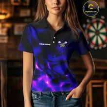 Load image into Gallery viewer, Darts World Champion Custom Blue-Purple Dart Shirt For Women, Dart Team Jerseys NYN0111