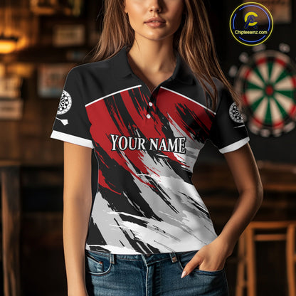 Multi Color Cracked Dartboards Custom Dart Team Shirt For Women, Dart Jerseys NYN0233