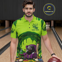 Load image into Gallery viewer, Smoking Funny Ball &amp; Pins Bowling Shirt For Men Personalized Bowling Team Tournament Jersey NYN3749