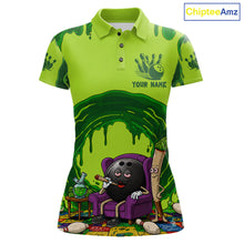 Load image into Gallery viewer, Smoking Funny Ball &amp; Pins Bowling Shirt For Women Personalized Bowling Team Tournament Jersey NYN3749