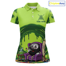 Load image into Gallery viewer, Green Dripping Funny Smoking 8 Ball Billiard Pool Shirt For Women Custom Billiard Team Jerseys NYN3047