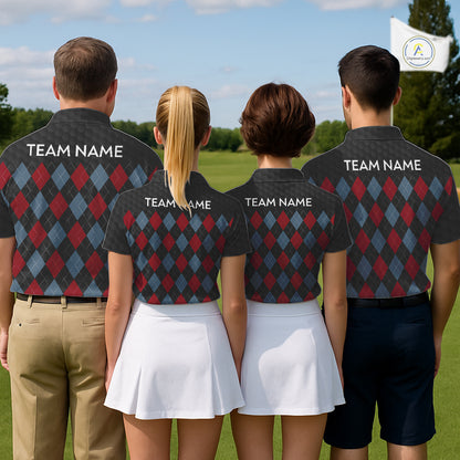 Mens American Flag Golf Shirts Patriotic Golf Jersey Custom Black Ball Golf Clothing, Golf Gifts NYN3053
