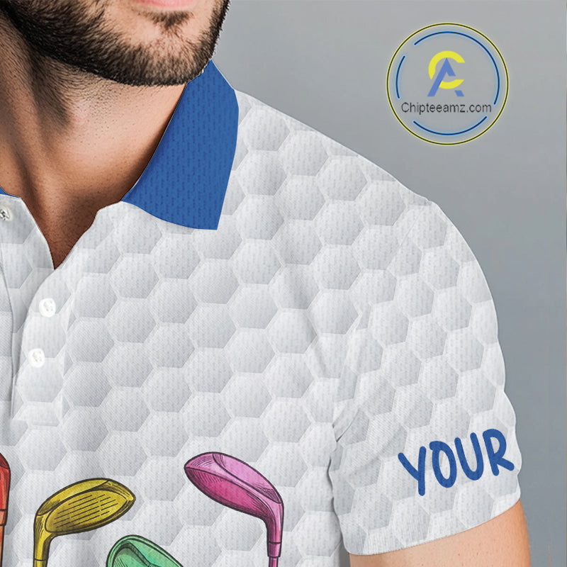 Custom Funny Family Parrots Golf Polo Shirts For Men Colorful Golf Clubs Golf Clothing Shirts NYN3056