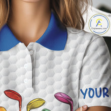 Load image into Gallery viewer, Custom Funny Family Parrots Golf Polo Shirts For Women Colorful Golf Clubs Golf Clothing Shirts NYN3056