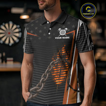 Load image into Gallery viewer, Custom Orange Flames Scorpion Dart Arrow Darts Shirt For Men Dart Jersey Uniform NYN1050