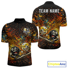 Load image into Gallery viewer, Colorful Splatter Funny Billiard Ball 9 &amp; 8 Ball Pool Shirt For Men Personalized Billiard Team Names NYN2693