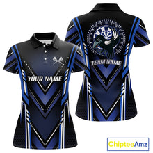 Load image into Gallery viewer, Navy Eagle Dartboard Modern Darts Shirt For Women - Custom Name For Darts Jersey NYN0545