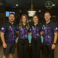 Load image into Gallery viewer, Thunder Purple Smokes Grim Reaper Ball 8 Billiards Pool Shirt For Women Personalized Billiard Team Names NYN2695