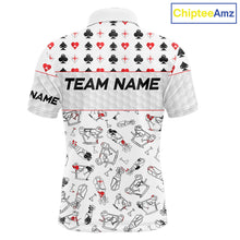 Load image into Gallery viewer, Poker Mens Golf Polo Shirt Personalized Name Funny Golf Top For Team Golfer Gift For Men NYN2850