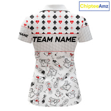 Load image into Gallery viewer, Poker Womens Golf Polo Shirt Personalized Name Funny Golf Top For Team Golfer Gift For Ladies NYN2850