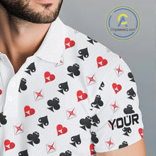 Load image into Gallery viewer, Custom Poker Golf Polo Shirt For Men Personalized Name Funny Golf Team Attire Golfer Gift NYN2851