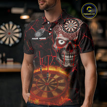 Load image into Gallery viewer, Custom White And Black Silver Chains Dartboards Dart Shirts For Men, Dart Team Jerseys NYN0054