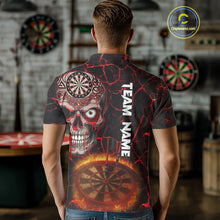Load image into Gallery viewer, Custom White And Black Silver Chains Dartboards Dart Shirts For Men, Dart Team Jerseys NYN0054