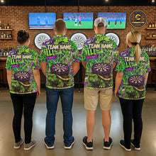 Load image into Gallery viewer, Personalized Funny Dart Shirt Dartboard Turtle Polo Quarter Zip Shirt Custom Team Shirt For Women NYN2859