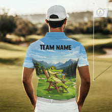 Load image into Gallery viewer, Funny Crocodile Golf Course Golf Polo Shirts For Men Personalized Team Name Golf Attire NYN3250