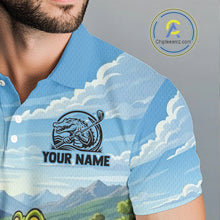 Load image into Gallery viewer, Funny Crocodile Golf Course Golf Polo Shirts For Men Personalized Team Name Golf Attire NYN3250