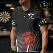 Load image into Gallery viewer, Custom Men's Darts Polo Jersey Dragon Plays Darts For Darts Team NYN0772