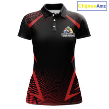 Load image into Gallery viewer, Custom 8 Ball &amp; 9 Ball Women Billiard Shirt Personalized Thunder Red Billiard Pool Team Shirt NYN3090