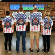 Load image into Gallery viewer, Custom American Flag Dart Shirts For Men Patriotic Dart Team Shirt Darter Outfits Attire NYN2888