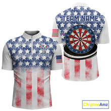 Load image into Gallery viewer, Custom American Flag Dart Shirts For Men Patriotic Dart Team Shirt Darter Outfits Attire NYN2888