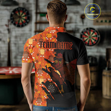 Load image into Gallery viewer, Custom Turkey Dartboard Funny Dart Polo Shirt For Men Autumn Thanksgiving Dart Jersey NYN1460