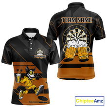 Load image into Gallery viewer, Wolf Play Darts &amp; Beer Custom Funny Dart Polo Shirts For Men, Dart Team Jerseys NYN0797