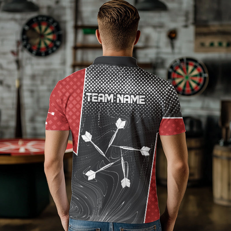 White Dart Arrow Custom Hexagon Dart Shirts For Men, Dart Team Jerseys NYN0018