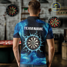 Load image into Gallery viewer, Dripping Water Dartboard Darts Shirt For Men - Name Personalization Darts Jersey NYN0348