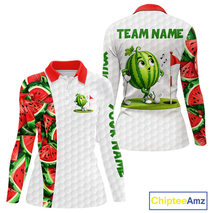 Golf-themed shirt with watermelon design and 'Team Name' text.