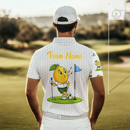 Lemon Golfer Golf Team Outfits Custom Funny Polo Shirts For Men, Best Mens Golf Shirts NYN3320