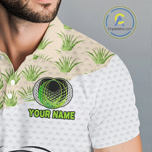 Load image into Gallery viewer, Shirt with golf ball design and 'Your Name' text.