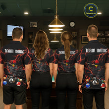 Load image into Gallery viewer, Funny Rooster 8 Ball Billiard Shirt For Men Custom Thunder Red Billiard Pool Shirt, Billiard Attire NYN3145