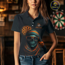 Load image into Gallery viewer, Custom Halloween Women Darts Shirt Personalized Halloween Pumpkin Skull Darts Jerseys NYN1230