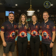 Load image into Gallery viewer, Fire Flame Grunge Pool Ball 3D Billiard Shirt For Men Personalized Skull 8 Ball Billiard Gifts NYN2568