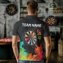 Load image into Gallery viewer, Custom Splatter Dartboard 3D Funny Dart Polo Shirt For Men Colorful Dart Team Jerseys NYN1526