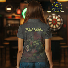 Load image into Gallery viewer, Custom Dripping Grunge Wolf Dartboard Funny Dart Men Polo Shirt Graffiti Dart Jerseys NYN1785