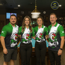 Load image into Gallery viewer, Personalized Funny Rooster 8 Ball Billiard Pool Shirt Custom Green Grunge Billiard Attire For Women NYN2952