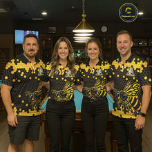 Load image into Gallery viewer, Hexagon Bee 8 Ball Pool Billiard Polo &amp; Quarter-Zip Jerseys For Women Custom Billiard Team Appeal NYN2759