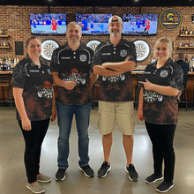 Load image into Gallery viewer, Grunge Brown Funny Dartboard Cowboy Gun Darts Shirt For Men Custom Camouflage Dart Team Jerseys NYN3163