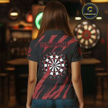 Red Scratch Bulldog Dart Shirt Custom Dart Team Shirt For Men, Dart Jerseys NYN0221