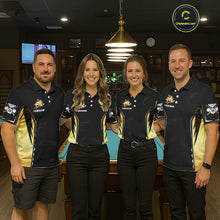 Load image into Gallery viewer, Funny Gold Shark Ball 8 &amp; Cue Billiard Shirts For Women Personalized Billiard Attire Gifts NYN2341