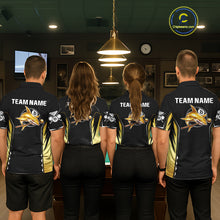 Load image into Gallery viewer, Funny Gold Shark Ball 8 &amp; Cue Billiard Shirts For Women Personalized Billiard Attire Gifts NYN2341