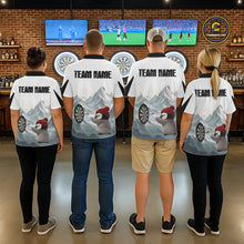 Load image into Gallery viewer, Cold Fierce Penguin Duo Play Darts Men Darts 1/4-Zip Shirt Personalized Name For Darters NYN2356