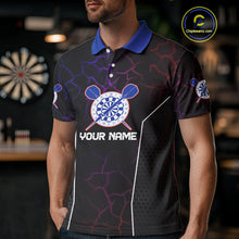Load image into Gallery viewer, Custom Lightning And White Smoke Dartboard Dart Shirts For Men, Dart Team Jerseys NYN0074