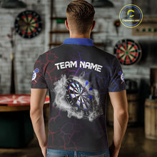 Load image into Gallery viewer, Custom Lightning And White Smoke Dartboard Dart Shirts For Men, Dart Team Jerseys NYN0074