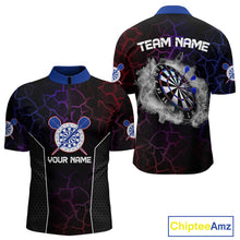 Load image into Gallery viewer, Custom Lightning And White Smoke Dartboard Dart Shirts For Men, Dart Team Jerseys NYN0074