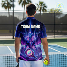 Load image into Gallery viewer, Custom Holographic Dragon Men Pickleball Jerseys Rainbow Pickleball Paddle League Shirts NYN2131