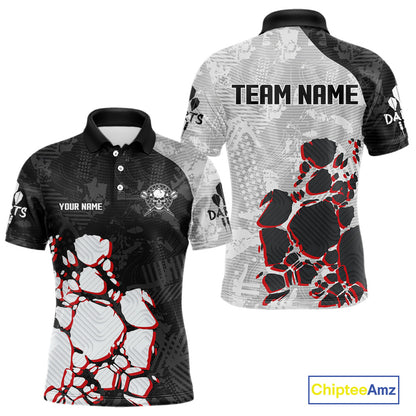 Skull Dart Boards Custom Multi-Color Dart Shirt For Men, Dart Team Jerseys NYN0095